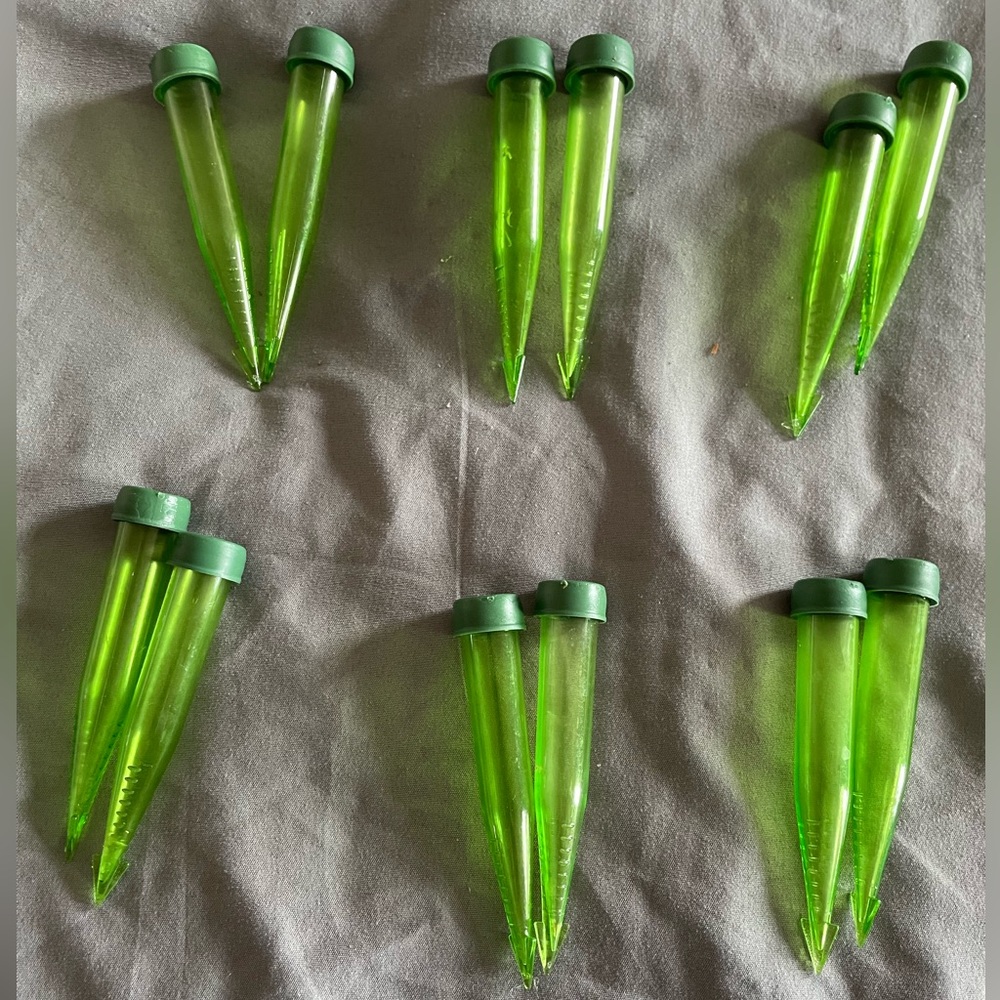 12 floral single water tubes